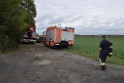 Einsatz BF Koeln PKW im See Koeln Esch P277